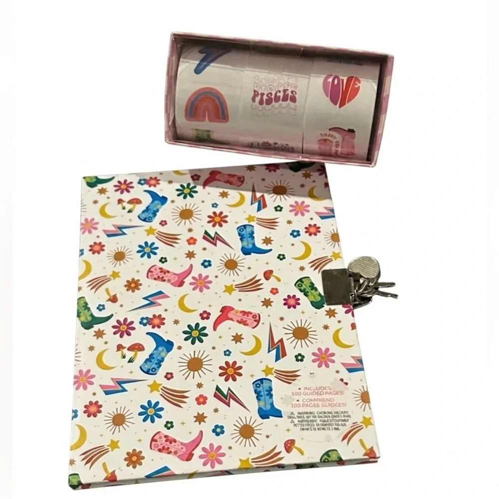 Cowgirl Diary Bundle NEW - Guided Journal & 900 Stickers (3 Rolls)